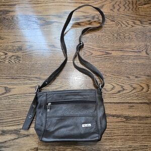 Women's Dark Brown Leather Crossbody Bag